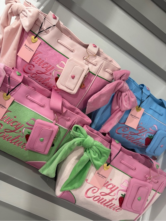 Juicy Couture Handbags - Juicy Couture Strawberry Daydreamer Bundle of 4 Totes